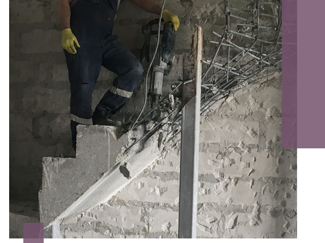 Демонтаж металлических и бетонных лестниц в Липецке