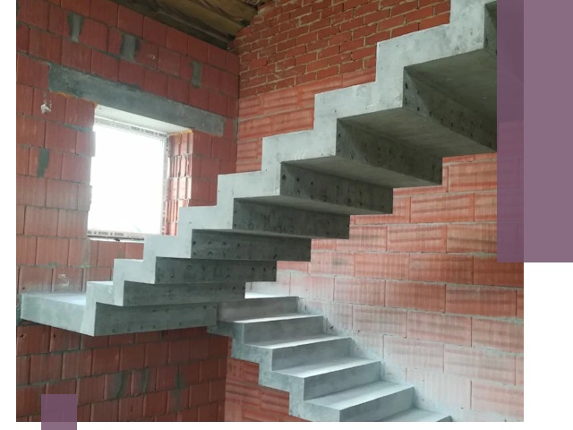 Бетонные лестницы под ключ в Липецке: монтаж, демонтаж, ремонт