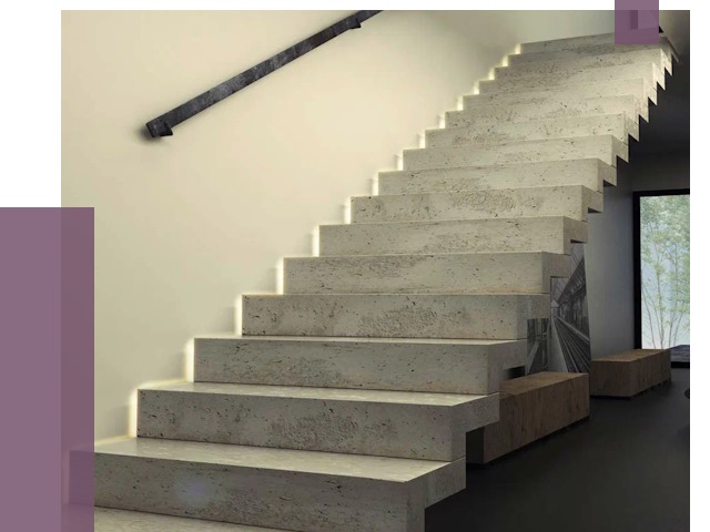 Облицовка бетонных лестниц в Липецке от 4677 руб/м2