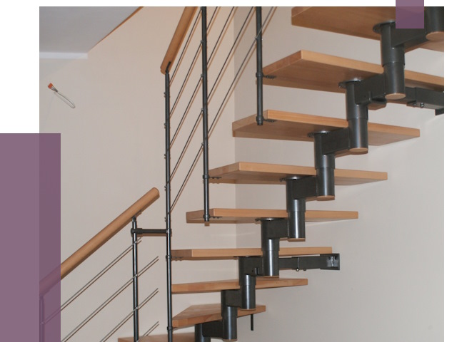 Изготовление модульных лестниц в Липецке от 11693 руб. 