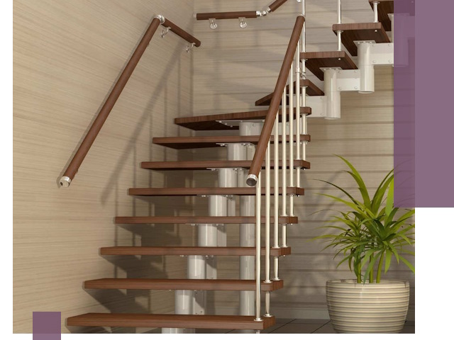 Изготовление модульных лестниц под ключ в Липецке