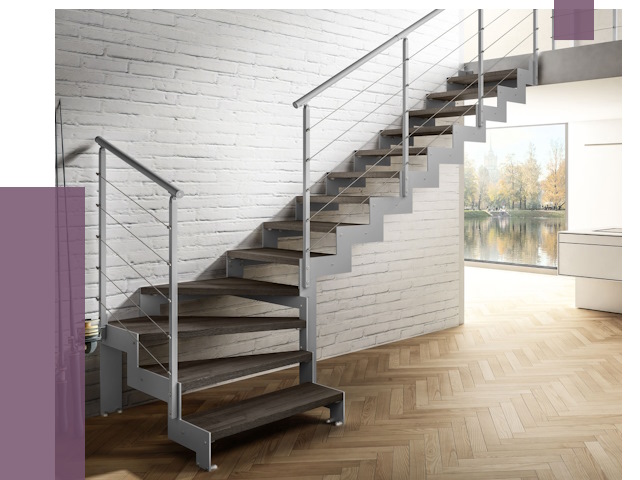 Г-образные лестницы под ключ в Липецке от 37678 руб. | ПРОЛЁТ-Лпц