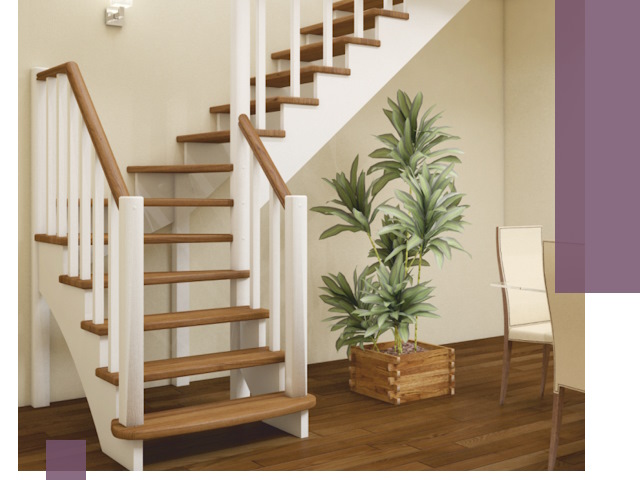 Г-образные лестницы под ключ в Липецке — изготовление и монтаж