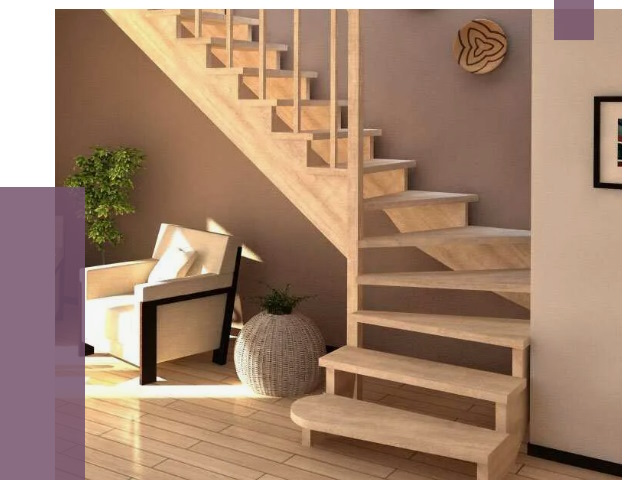 Изготовление Г-образных лестниц в Липецке от 19229 руб. 