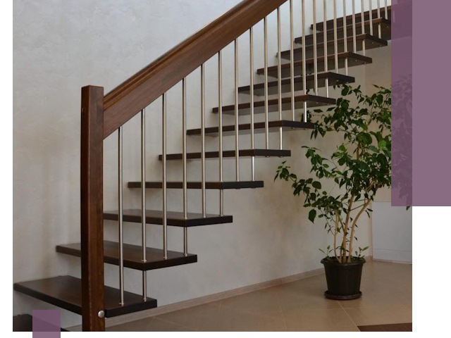 Лестницы на больцах под ключ в Липецке – изготовление и монтаж