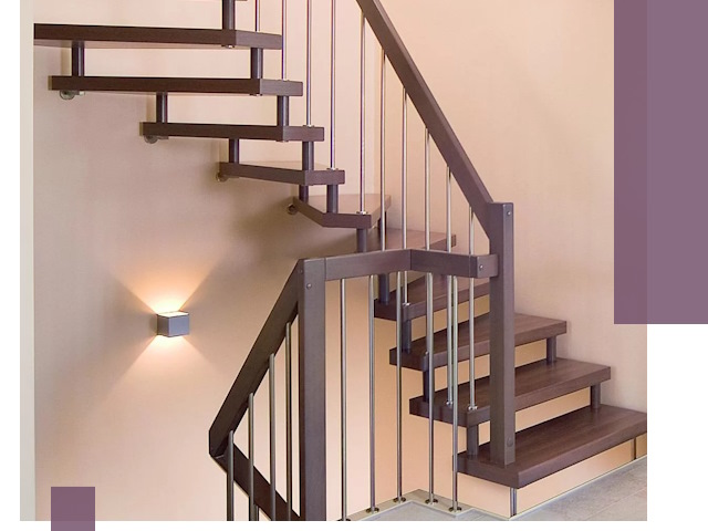 Изготовление лестниц на больцах в Липецке под ключ