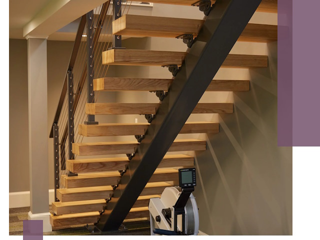 Лестницы на монокосоурах под ключ в Липецке - изготовление и монтаж