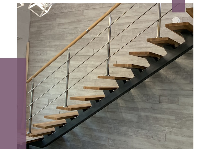 Изготовление лестниц на монокосоуре в Липецке от 77435 руб. 