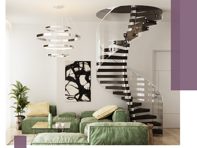 Лестницы для двухуровневой квартиры в Липецке — изготовление и монтаж