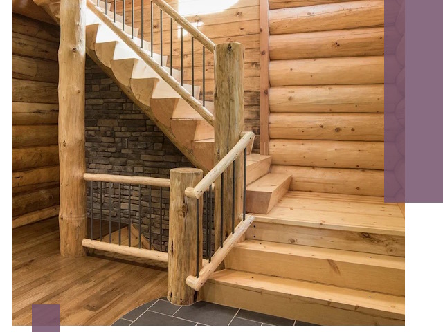 Лестницы в баню под заказ и профессиональный монтаж в Липецке