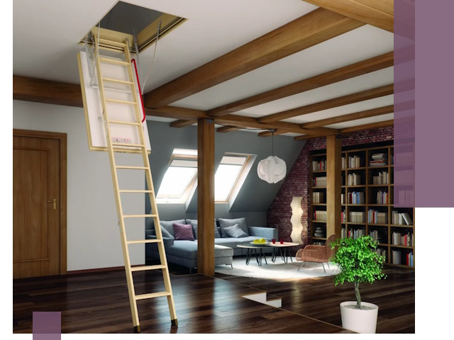 Чердачные лестницы под ключ в Липецке: изготовление и монтаж