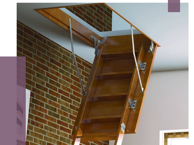 Установка чердачной лестницы в Липецке от 7951 руб. | ПРОЛЁТ-Лпц