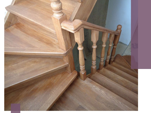 Дубовые лестницы под ключ в Липецке: изготовление и монтаж