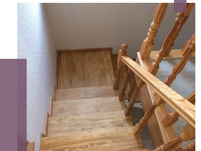 Сосновые лестницы в Липецке под ключ от 8211 руб.  | ПРОЛЁТ-Лпц