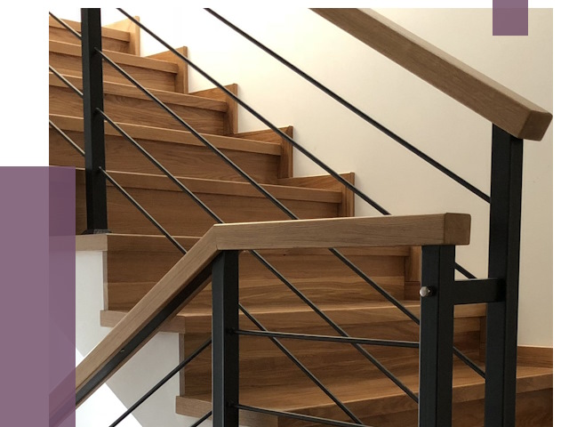 Обшивка металлической лестницы деревом в Липецке от 4417 руб. 