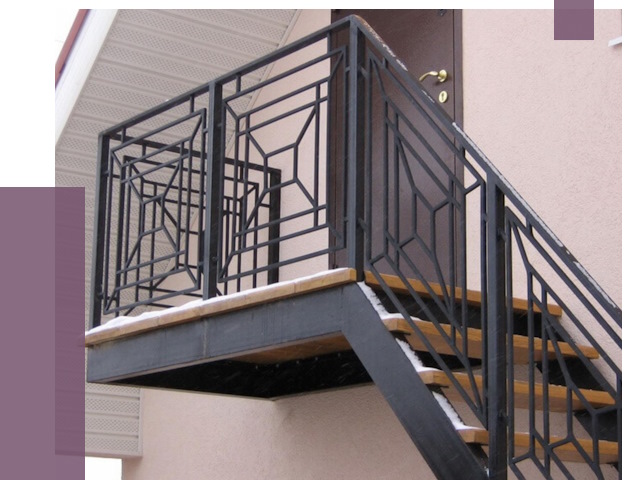 Металлические перила в Липецке от 4365 руб.  | ПРОЛЁТ-Лпц