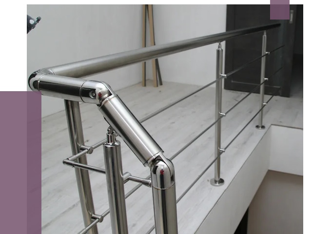 Перила из нержавеющей стали в Липецке от 9147 руб. под ключ | ПРОЛЁТ-Лпц