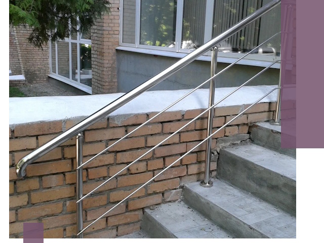 Перила из нержавеющей стали высокого качества в Липецке