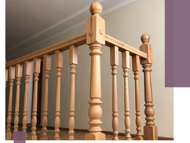 Деревянные перила на заказ в Липецке: монтаж и изготовление