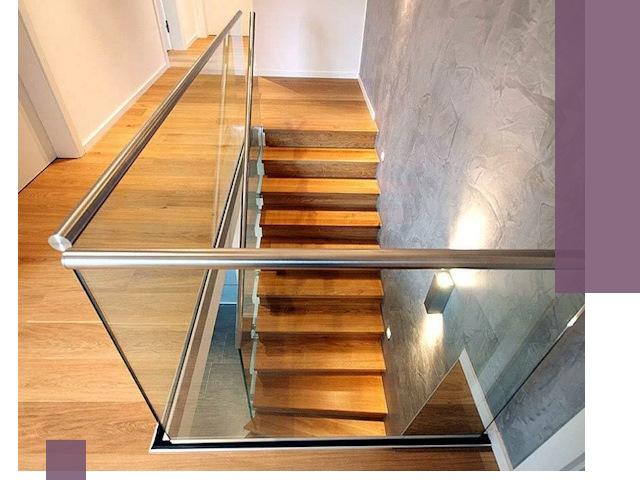 Перила для лестницы в доме — изготовление и монтаж в Липецке