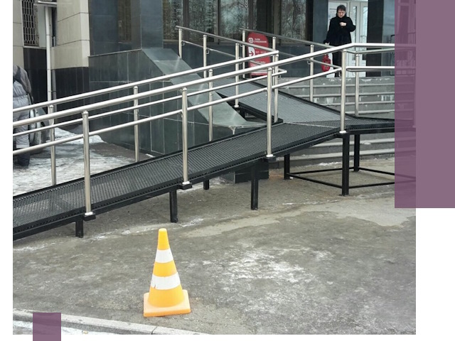 Стационарные пандусы под ключ в Липецке — изготовление и монтаж