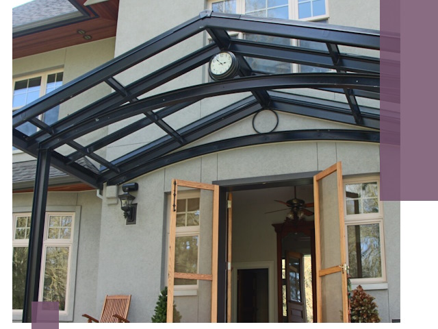 Изготовление и монтаж навесов и козырьков в Липецке