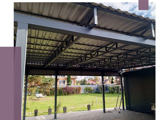 Монтаж навесов в Липецке от 7484 руб. — установка навеса | ПРОЛЁТ-Лпц