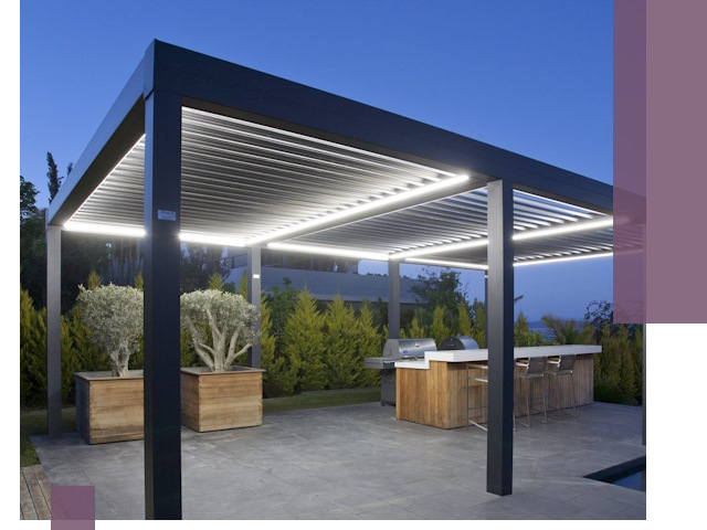 Навесы отдельно стоящие под ключ в Липецке из металла и поликарбоната