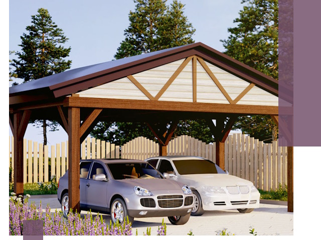 Навесы для автомобиля в Липецке — изготовление и монтаж