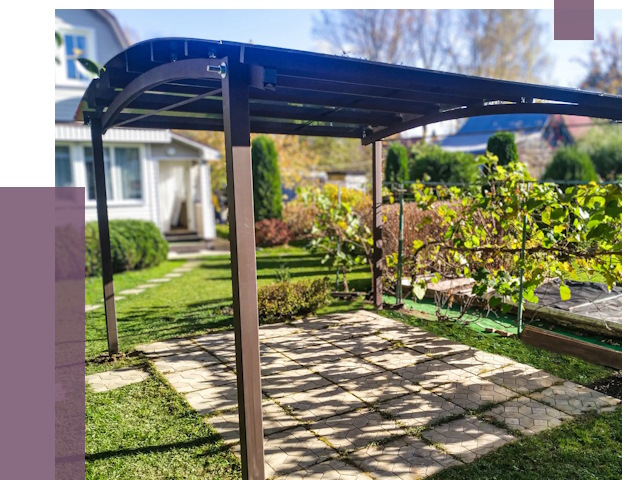 Навесы для дачи в Липецке от 12941 руб. под ключ — ПРОЛЁТ-Лпц