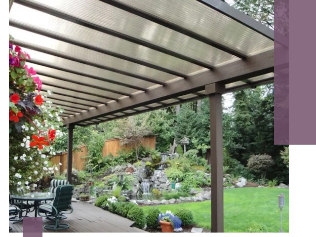 Навесы из поликарбоната под ключ в Липецке быстро и надёжно