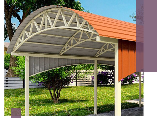 Навесы из профнастила под ключ в Липецке — установка и монтаж