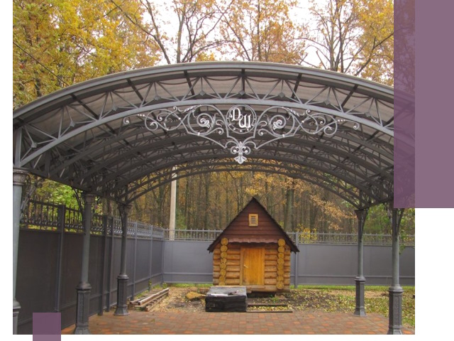 Кованые навесы премиум-класса под заказ в Липецке