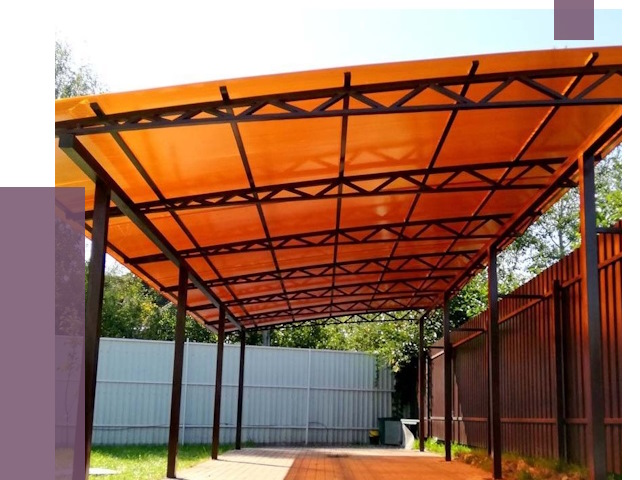 Односкатные навесы под ключ в Липецке от 13356 руб. 