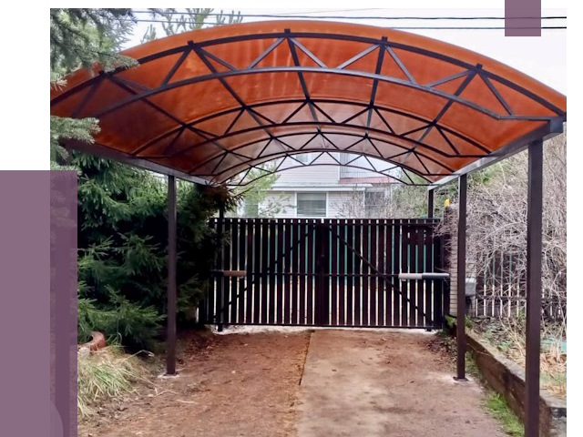 Арочные навесы в Липецке от 12941 руб. — изготовление и монтаж | ПРОЛЁТ-Лпц