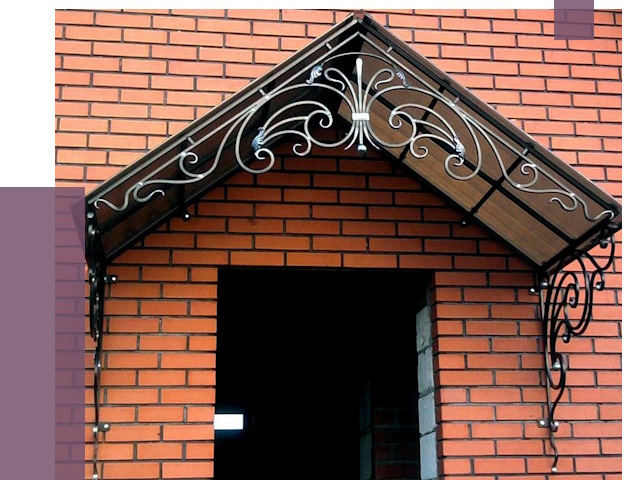 Металлические козырьки в Липецке от 10862 руб. 