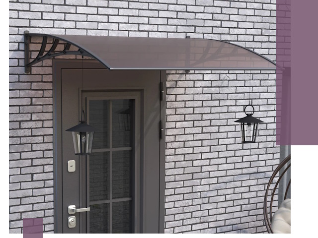 Недорогие козырьки и навесы под ключ в Липецке