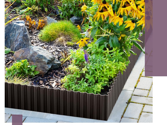 Металлические бордюры для клумб в Липецке — производство и монтаж