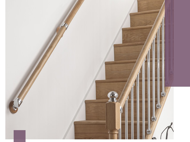 Пристенные поручни из стали и нержавейки под монтаж в Липецке